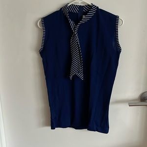 Vintage tie neck sweater tank